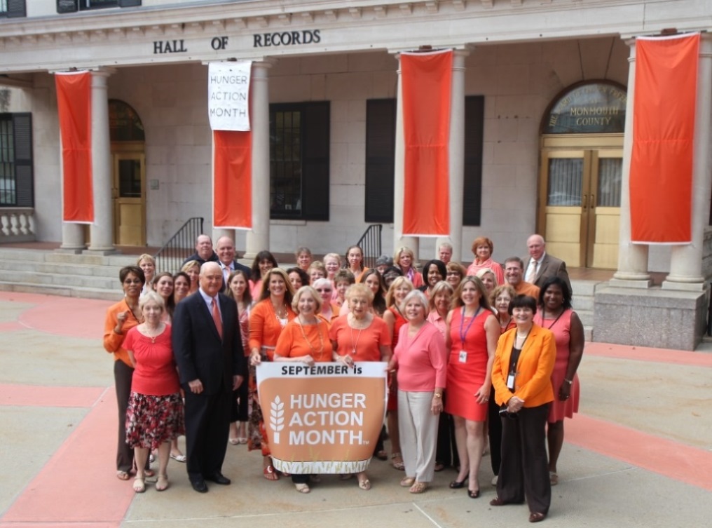 Monmouth County goes orange for Hunger Awareness Month.